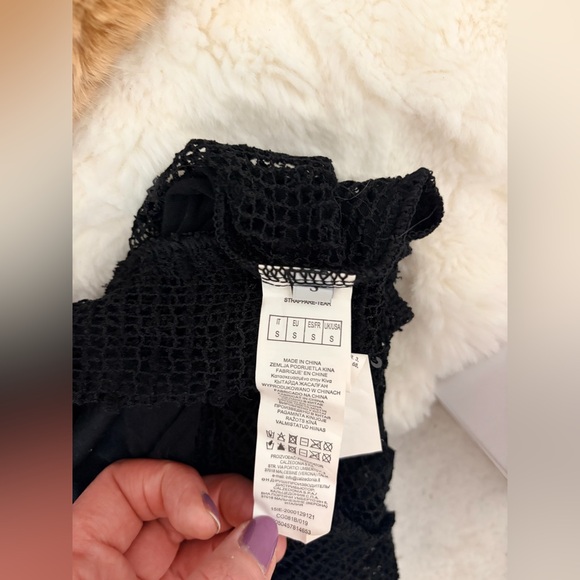 Intimissimi Black Top with Silver Sequins Small - Picture 5 of 5